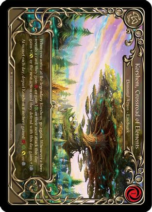 Korshem, Crossroad of Elements (ELE000) - Tales of Aria 1st Edition Cold Foil