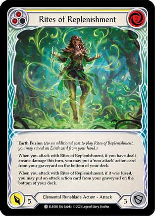 Rites of Replenishment (Yellow) (ELE080) - Tales of Aria 1st Edition