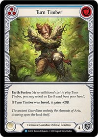 Turn Timber (Blue) Rainbow Foil 1st Ed