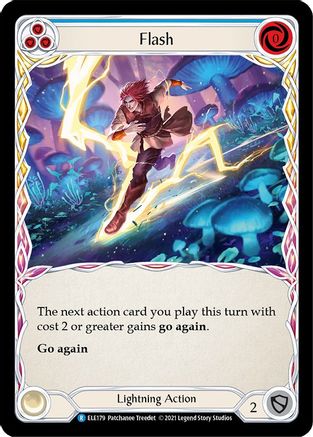 Flash (Blue) (ELE179) - Tales of Aria Unlimited Edition Rainbow Foil