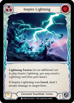 Inspire Lightning (Blue) (ELE090) - Tales of Aria 1st Edition