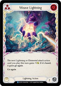 Weave Lightning (Blue) Rainbow Foil 1st Ed