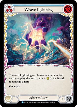 Weave Lightning (Blue) (ELE182) - Tales of Aria Unlimited Edition