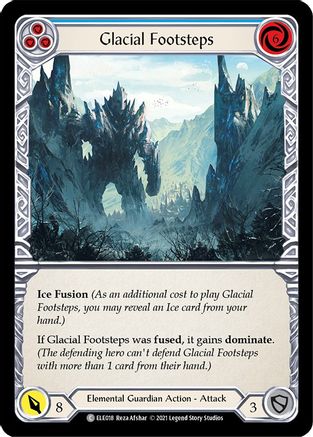 Glacial Footsteps (Blue) (ELE018) - Tales of Aria 1st Edition