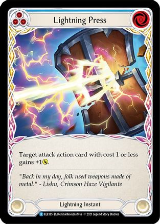 Lightning Press (Blue) (ELE185) - Tales of Aria Unlimited Edition