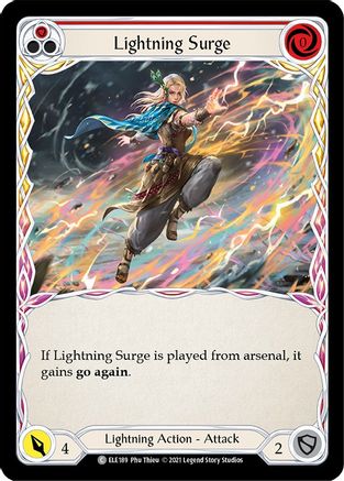Lightning Surge (Red) (ELE189) - Tales of Aria 1st Edition