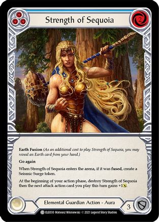 Strength of Sequoia (Blue) (ELE030) - Tales of Aria 1st Edition