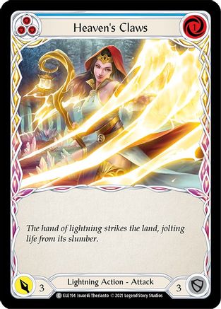 Heaven's Claws (Blue) (ELE194) - Tales of Aria Unlimited Edition Rainbow Foil