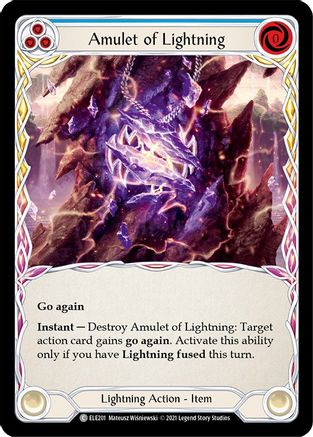 Amulet of Lightning (ELE201) - Tales of Aria 1st Edition