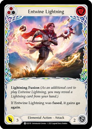 Entwine Lightning (Yellow) (ELE101) - Tales of Aria 1st Edition Rainbow Foil