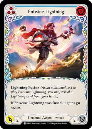 Entwine Lightning (Blue) (ELE102) - Tales of Aria 1st Edition Rainbow Foil