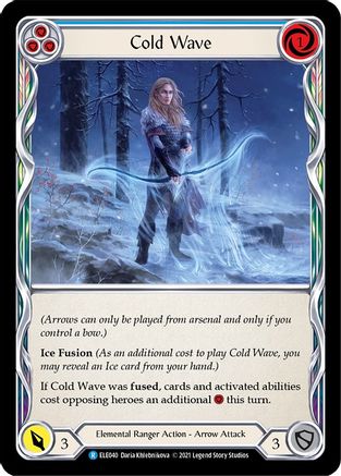 Cold Wave (Blue) (ELE040) - Tales of Aria 1st Edition
