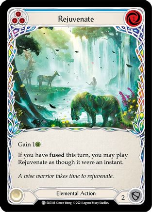 Rejuvenate (Blue) (ELE108) - Tales of Aria Unlimited Edition Rainbow Foil