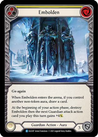 Embolden (Yellow) (ELE207) - Tales of Aria Unlimited Edition Rainbow Foil