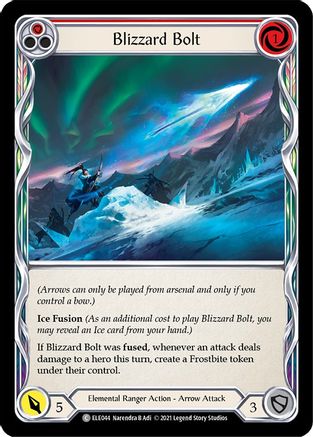 Blizzard Bolt (Red) (ELE044) - Tales of Aria 1st Edition