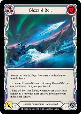 Blizzard Bolt (Blue) (ELE046) - Tales of Aria 1st Edition