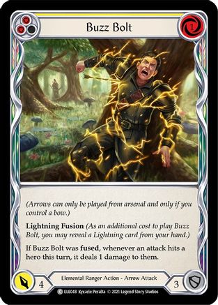 Buzz Bolt (Yellow) (ELE048) - Tales of Aria 1st Edition Rainbow Foil