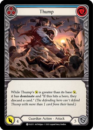 Thump (Blue) (ELE211) - Tales of Aria 1st Edition Rainbow Foil