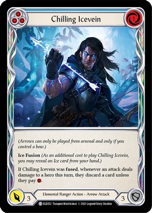 Chilling Icevein (Blue) (ELE052) - Tales of Aria 1st Edition Rainbow Foil