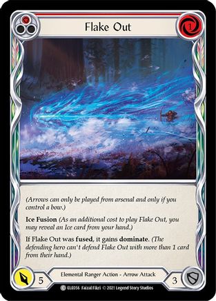 Flake Out (Red) (ELE056) - Tales of Aria 1st Edition
