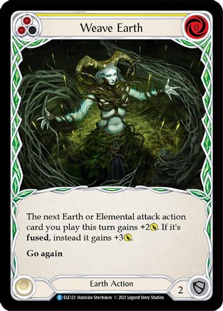 Weave Earth (Yellow) (ELE123) - Tales of Aria Unlimited Edition Rainbow Foil