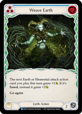 Weave Earth (Blue) (ELE124) - Tales of Aria 1st Edition