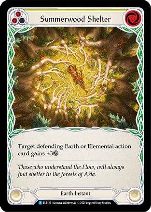 Summerwood Shelter (Yellow) (ELE126) - Tales of Aria 1st Edition Rainbow Foil