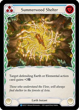 Summerwood Shelter (Blue) (ELE127) - Tales of Aria Unlimited Edition Rainbow Foil