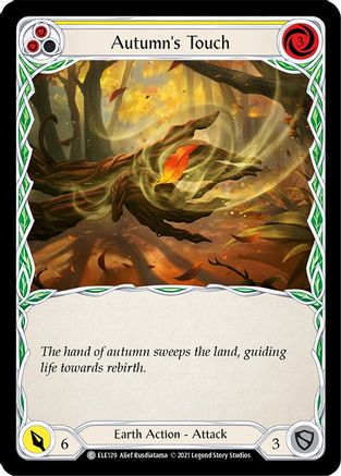 Autumn's Touch (Yellow) (ELE129) - Tales of Aria 1st Edition Rainbow Foil