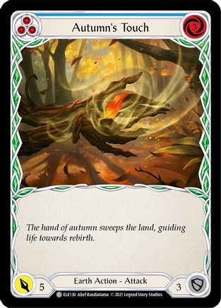 Autumn's Touch (Blue) (ELE130) - Tales of Aria Unlimited Edition Rainbow Foil