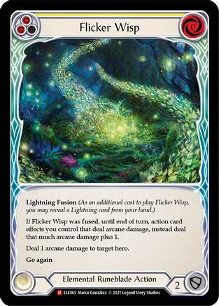 Flicker Wisp (ELE065) - Tales of Aria 1st Edition