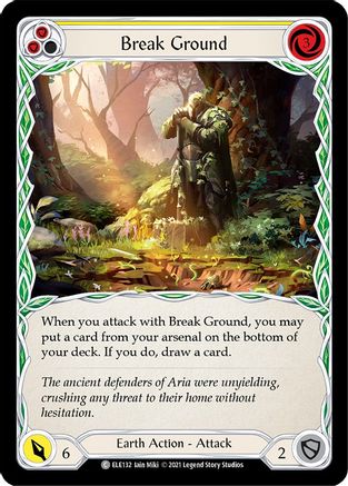 Break Ground (Yellow) (ELE132) - Tales of Aria Unlimited Edition