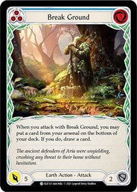 Break Ground (Blue) Rainbow Foil 1st Ed