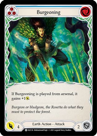 Burgeoning (Blue) (ELE136) - Tales of Aria 1st Edition