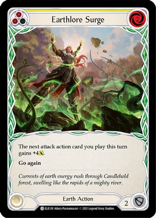Earthlore Surge (Yellow) (ELE138) - Tales of Aria Unlimited Edition Rainbow Foil