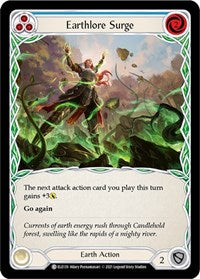 Earthlore Surge (Blue) Rainbow Foil 1st Ed
