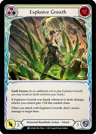 Explosive Growth (Yellow) (ELE068) - Tales of Aria 1st Edition Rainbow Foil