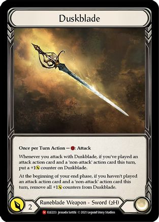 Duskblade (ELE223) - Tales of Aria 1st Edition Cold Foil