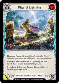 Rites of Lightning (Yellow) Rainbow Foil 1st Ed