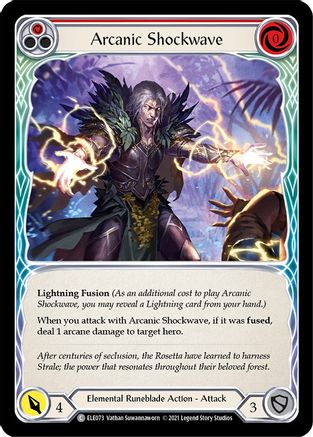 Arcanic Shockwave (Red) (ELE073) - Tales of Aria 1st Edition