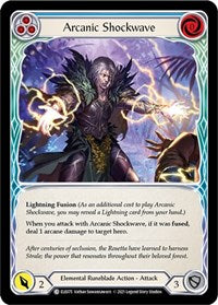 Arcanic Shockwave (Blue) Rainbow Foil 1st Ed