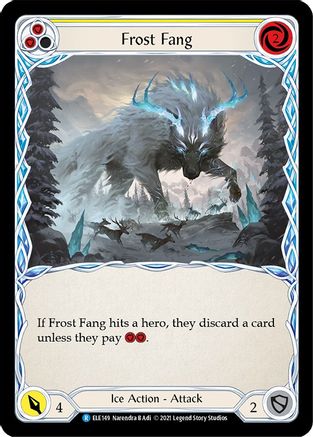 Frost Fang (Yellow) (ELE149) - Tales of Aria 1st Edition
