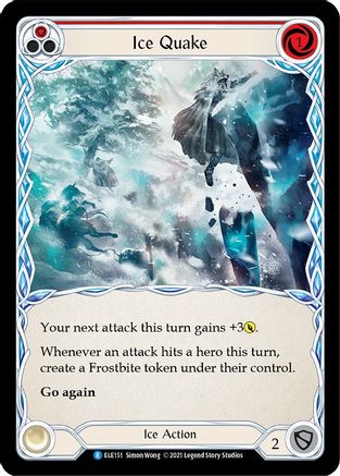 Ice Quake (Red) (ELE151) - Tales of Aria 1st Edition