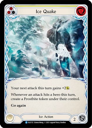 Ice Quake (Yellow) (ELE152) - Tales of Aria 1st Edition Rainbow Foil
