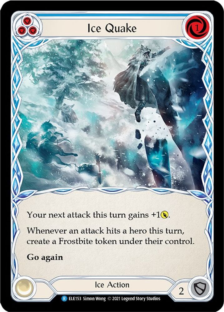 Ice Quake (Blue) (ELE153)  Unlimited Edition Rainbow Foil