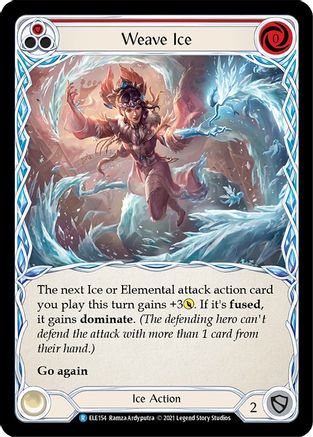 Weave Ice (Red) (ELE154) - Tales of Aria Unlimited Edition Rainbow Foil