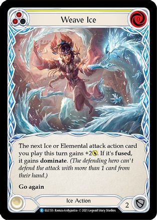 Weave Ice (Yellow) (ELE155) - Tales of Aria Unlimited Edition Rainbow Foil