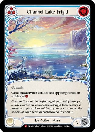 Channel Lake Frigid (Alternate Art) (ELE146) - Tales of Aria Unlimited Edition Rainbow Foil