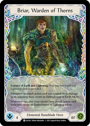 Briar, Warden of Thorns // Titan's Fist (ELE062) - Tales of Aria 1st Edition