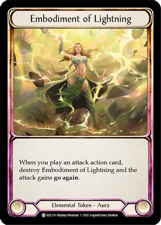 Embodiment of Lightning // Titan's Fist (ELE110) - Tales of Aria 1st Edition